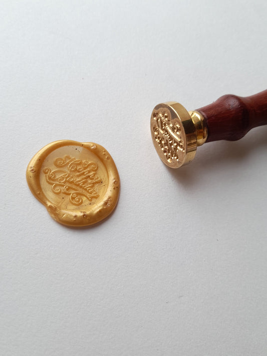 Customized - Wax Seal Stamp - 1.4 Inch | Custom Logo Stamp, Food Stamp, Chocolate Stamp