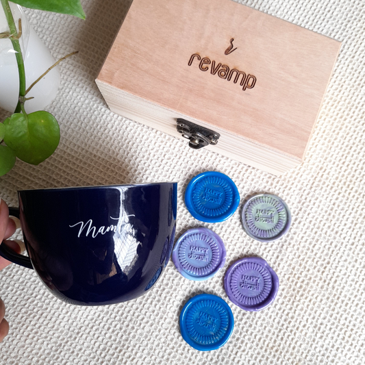 Customized - Wax Seal Stamp and Self Adhesive | Peel-n-Stick Wax Stickers