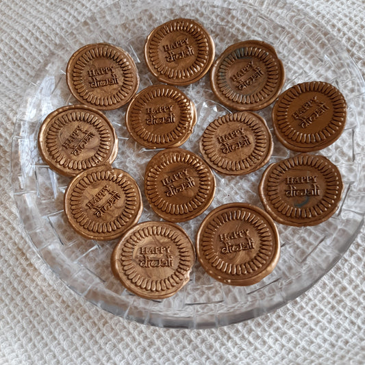 Customized - Wax Seal Stamp and Self Adhesive | Peel-n-Stick Wax Stickers