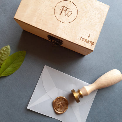 Customized - Wax Seal Stamp - 1.4 Inch | Custom Logo Stamp, Food Stamp, Chocolate Stamp