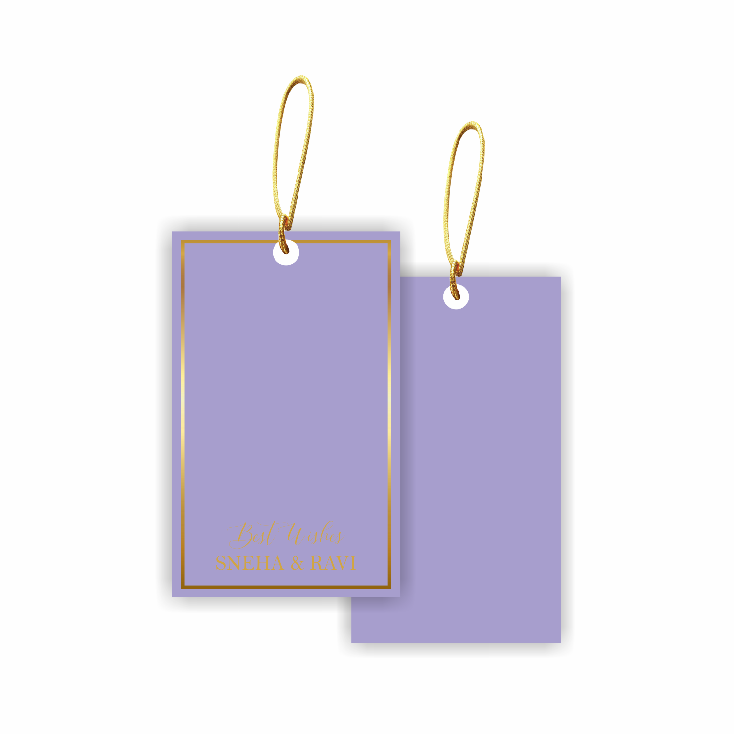 Luxe Suede Gift Tags