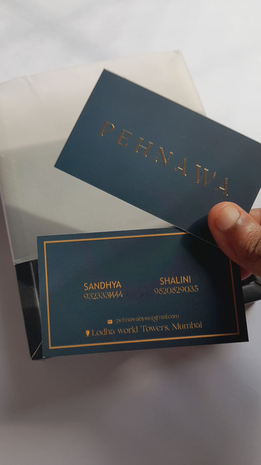 Business Cards - Suede Finish - Gold EP Customized
