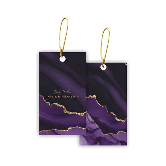 Luxe Suede Gift Tags